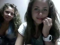 Two very sexy youthful  teens on cam for the first time...