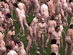 British nudist people in gang 