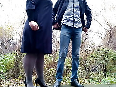 Mother-in-law did it again with her son-in-law on the street