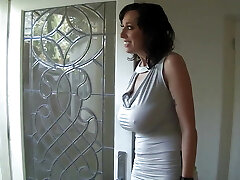 Alia Janine throws the salads of Christian as he humps her