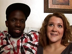 Slut with amazing curves and big fun bags takes BBC inside her