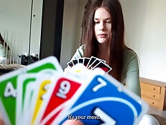 My StepSIS come to me sans panties and lost her virginity in UNO...