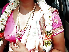 Car sex, Sequence -1, part -1, telugu dirty talks, indian telugu luxurious saree aunty with ranku mogudu.