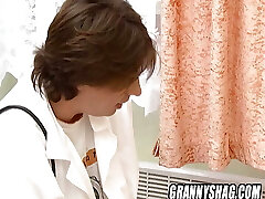 Hairy granny shamelessly gets her fat arse fucked