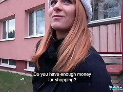 Public Agent Russian redhead takes money for sex