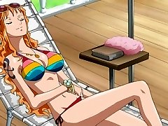 Nami very splendid & bitch in bikini (One Piece)