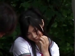 Finest Japanese breezy Saori Hara in Horny College, Outdoor JAV scene