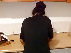 She wears stocking and turns me on