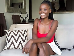 Black Super Model Fake Audition Sex Tape POV Drilling and Cumshot