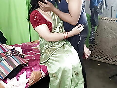 Virgin Bhabhi with big boobs was plowed by her friend on the couch