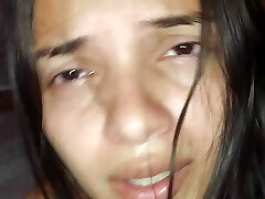 Stepsister shares bed with big brother-in-law and gets her vulva fucked