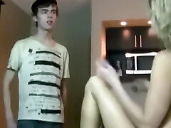 Taboo! 18yo stepson blows a load inside his sexy divorced stepmom while nobody home