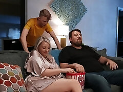 Passionate fucking ends with cum in throat for blond Charlotte Rayn