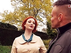 German agent pick up big fun bags redhead milf