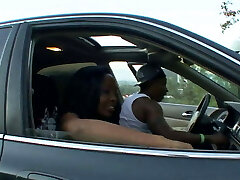 Ebony flesh Anita and D'vae threeway fuck each other