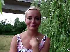 GERMAN SCOUT - GREEN EYES TEEN HUGE DICK FUCK AT Casting