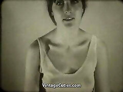 Babe Films Herself Milking (1960s Vintage)