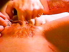 A one of a kind pierced babe super-hot her snatch lips spread