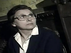 Attractive buxomy accomplished lady gives a magic blowjob