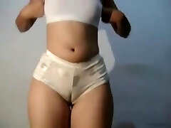 SDRUWS2 - Beautiful wife with cameltoe dancing to her spouse