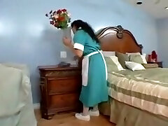 Black rapper and an elderly maid