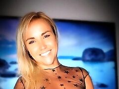 Sexy blonde girl likes to masturbate