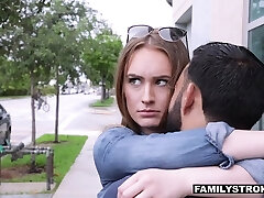 Step uncle penetrates pretty babe Daisy Stone and cums in her wide open mouth