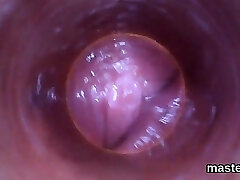 Spicy czech teen spreads her opened up honey pot to the speci