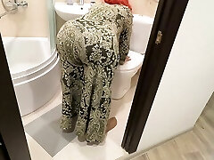 homemade anal sex with milf in thong with a huge ass