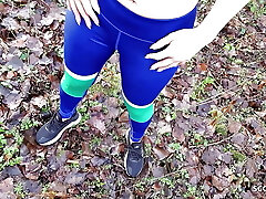 Jogging German Wife chat to Rapid Cheating Outdoor Sex by Stranger
