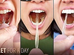 Toilet for a Day - 24h of piss swallowing