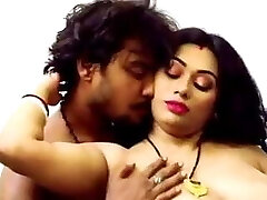 Desi Indian Busty Maid fucks owner stepson in kitchen