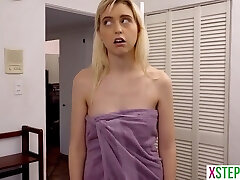 My Puny Teenie Stepsis Found Jizz Of Me On Her Towel