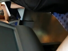 Lady can see me masturbating