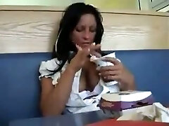 This slut likes getting frisky in public and she loves outdoor fucking