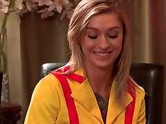 Inked blonde bitch has some fun with her hot lesbian paramour