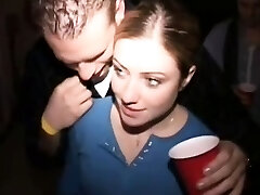 Busty college whore takes cum shot