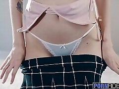 PORNFIDELITY Caomei Bala Spreads Her All Natural Unshaved Pussy