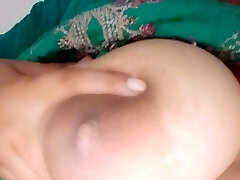 Big boobs with big nibbles in black color
