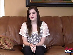 BrandNewAmateurs barely 18yo Blow-job Princess Riley Audition