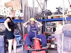 Chubby german mature female boss caught guy and wants romp