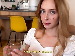 Russian slut with perfect body cheats on her husband with his BFF