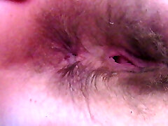 Hairy Ass Winking Close-Up Sphincter Fetish