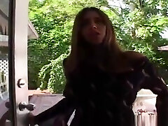 Mellow buxomy Japanese hussy fingering her beaver till orgasm