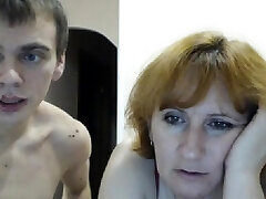 Young redhead underwear teacher in a webcam s