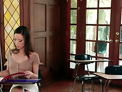 Kalina makes her student slurp her pussy