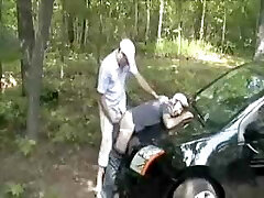 Pounded me over the bonnet of his car. HOT!