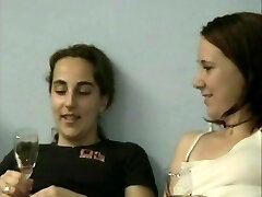 Amateur Euro Babes get their first lesbian experience