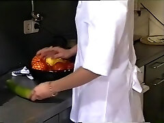 Horny Lesbians Use Food For Pussy Joy