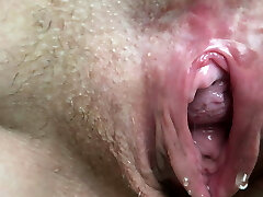 Close-Up Of My Wide Open Peeing Pussy